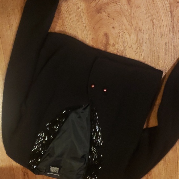 I.B.Diffuson black beaded sweater size Small - Picture 4 of 7